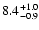 $\rm 8.4_{-0.9}^{+1.0}$