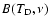 $B(T_{\rm D},\nu)$