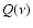 $Q(\nu)$