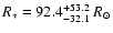 $R_{\rm\ast} = 92.4_{-32.1}^{+53.2}~R_\odot$