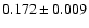 $0.172\pm0.009$