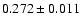 $0.272\pm0.011$