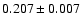 $0.207\pm0.007$