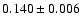 $0.140\pm0.006$