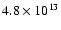 $4.8 \times 10^{13}$
