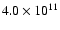 $4.0 \times 10^{11}$