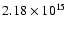 $2.18\times 10^{15}$