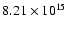 $8.21\times 10^{15}$