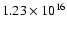 $1.23\times 10^{16}$