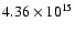 $4.36\times 10^{15}$
