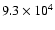 $9.3\times 10^4$