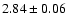 $2.84 \pm 0.06 $
