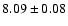 $8.09 \pm 0.08 $
