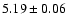 $5.19 \pm 0.06 $