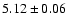 $5.12 \pm 0.06 $