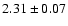 $2.31 \pm 0.07 $