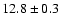 $12.8 \pm 0.3$