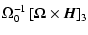 $\displaystyle \Omega_0^{-1}\left[{\vec\Omega}\times {\vec H}\right]_3$