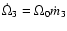 $\dot\Omega_3=\Omega_0\dot
m_3$