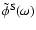 $\tilde\phi^{\rm S}(\omega)$
