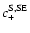 $c_+^{\rm S,SE}$