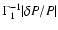 $\Gamma _1^{-1}\vert\delta P/P\vert$