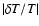 $\vert\delta T/T\vert$