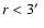 $r < 3\hbox{$^\prime$ }$