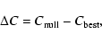\begin{displaymath}\Delta C = C_{\rm null} - C_{\rm best} ,
\end{displaymath}