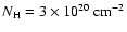 $N_{\rm H}= 3 \times10^{20}~{\rm cm}^{-2}$