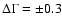 $\Delta\Gamma=\pm0.3$