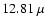 $12.81~\mu$