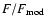 $F/F_{\rm mod}$