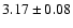 $3.17 \pm 0.08$