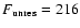 $F_{\rm {unres}}=216$