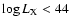 $\log L_{\rm X} < 44$