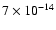 $7\times10^{-14}$