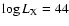 $\log L_{\rm X} = 44$