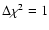 $\Delta\chi^2=1$