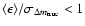 $\langle \epsilon \rangle /\sigma_{\Delta m_{\rm true}}<1$