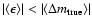 $\vert\langle \epsilon \rangle\vert < \vert\langle \Delta m_{\rm true} \rangle\vert$