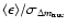 $\langle \epsilon \rangle/\sigma_{\Delta m_{\rm true}}$