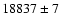 $18837\pm7$