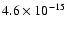$4.6\times10^{-15}$