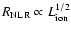 $R_{\rm NLR}\propto L_{\rm ion}^{1/2}$