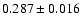 $0.287\pm0.016$