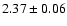 $2.37\pm0.06$