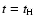 $t=t_{\rm H}$