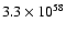 $3.3\times10^{58}$