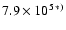 $7.9\times10^{5\:*)}$